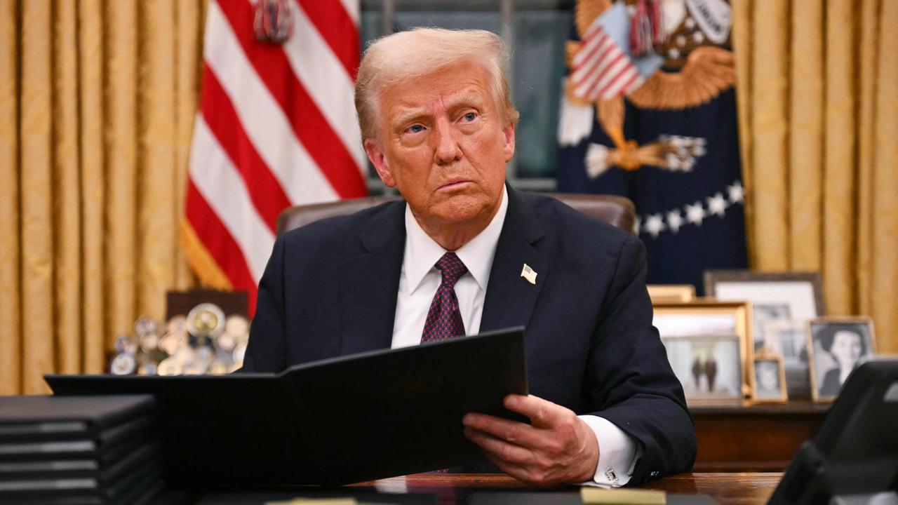 US President Donald Trump’s tariff threats have the world on edge. Picture: Jim Watson / POOL / AFP