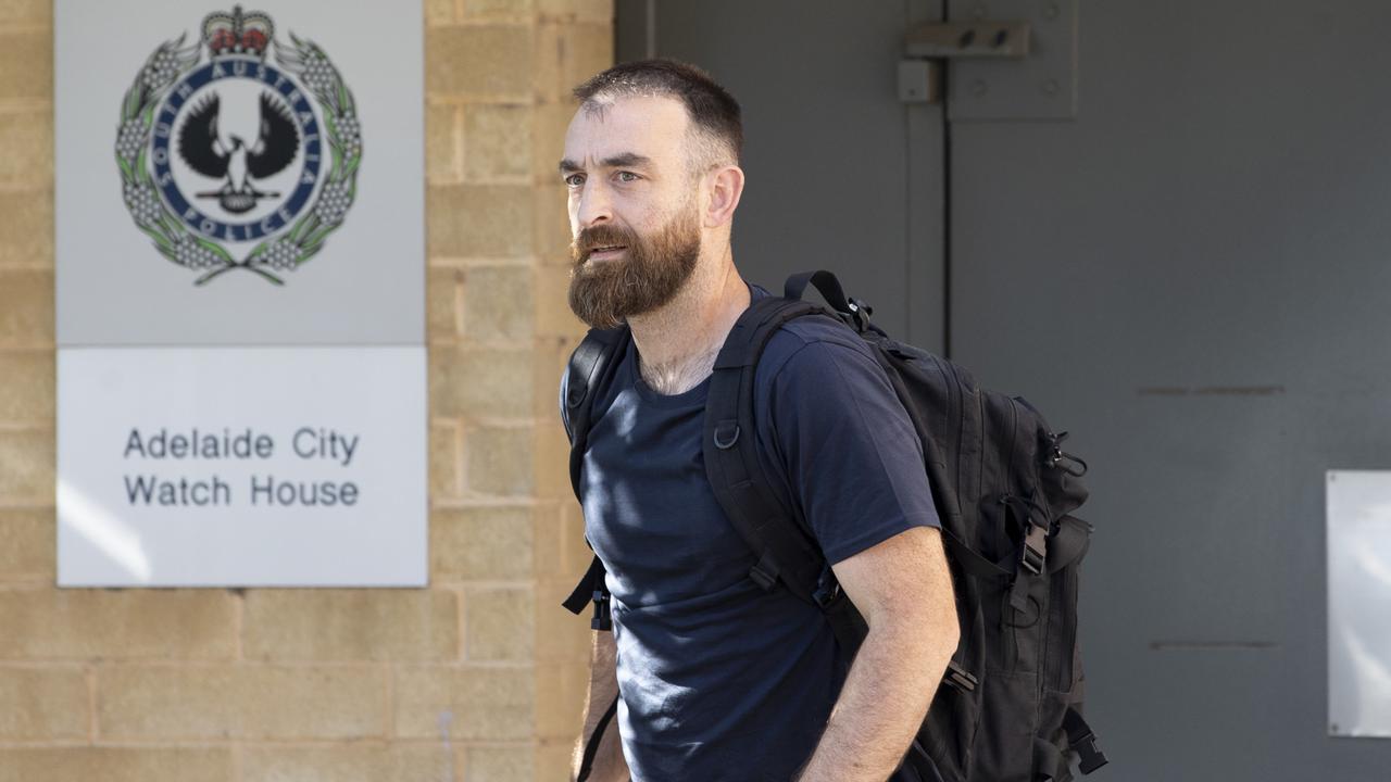 Graham Connolly on bail is seen leaving the Adelaide Magistrates court. Picture: Newswire