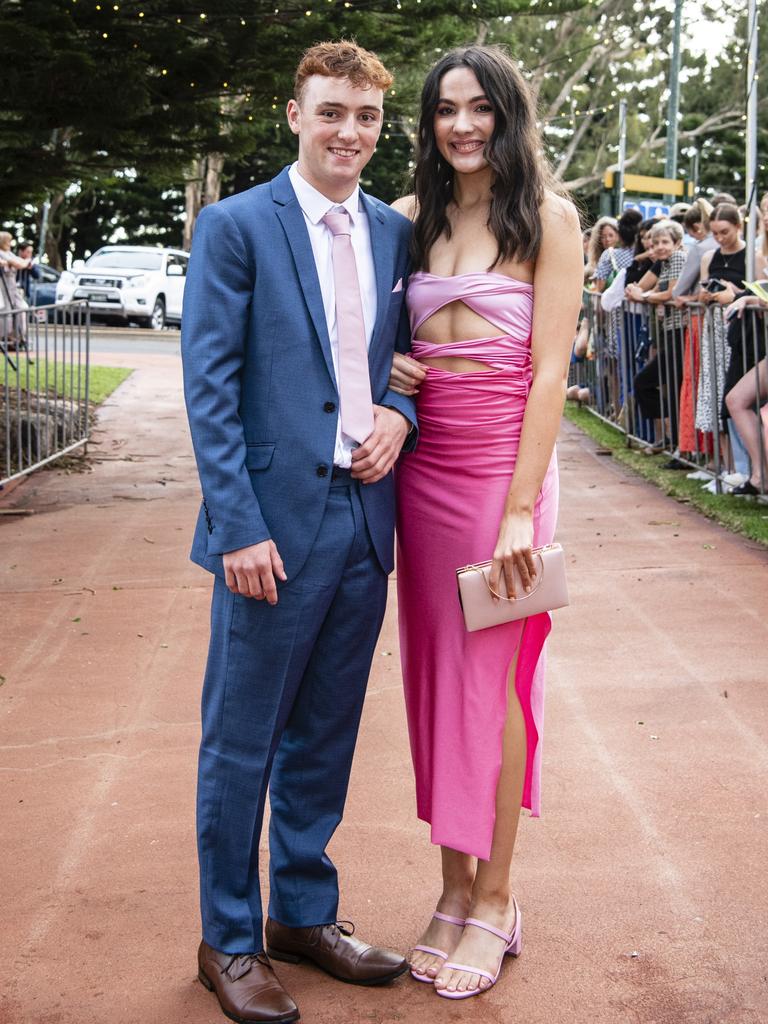 Thomas Wederell and partner Brooke Gothmann at St Mary's College formal at Picnic Point, Friday, March 24, 2023. Picture: Kevin Farmer