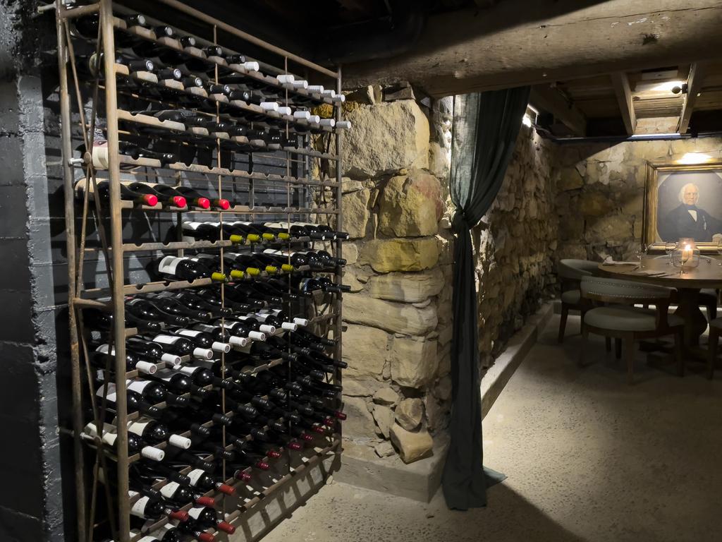 The Lodge at Berrima Vault House’s private dining and wine cellar. Picture: Jenifer Jagielski