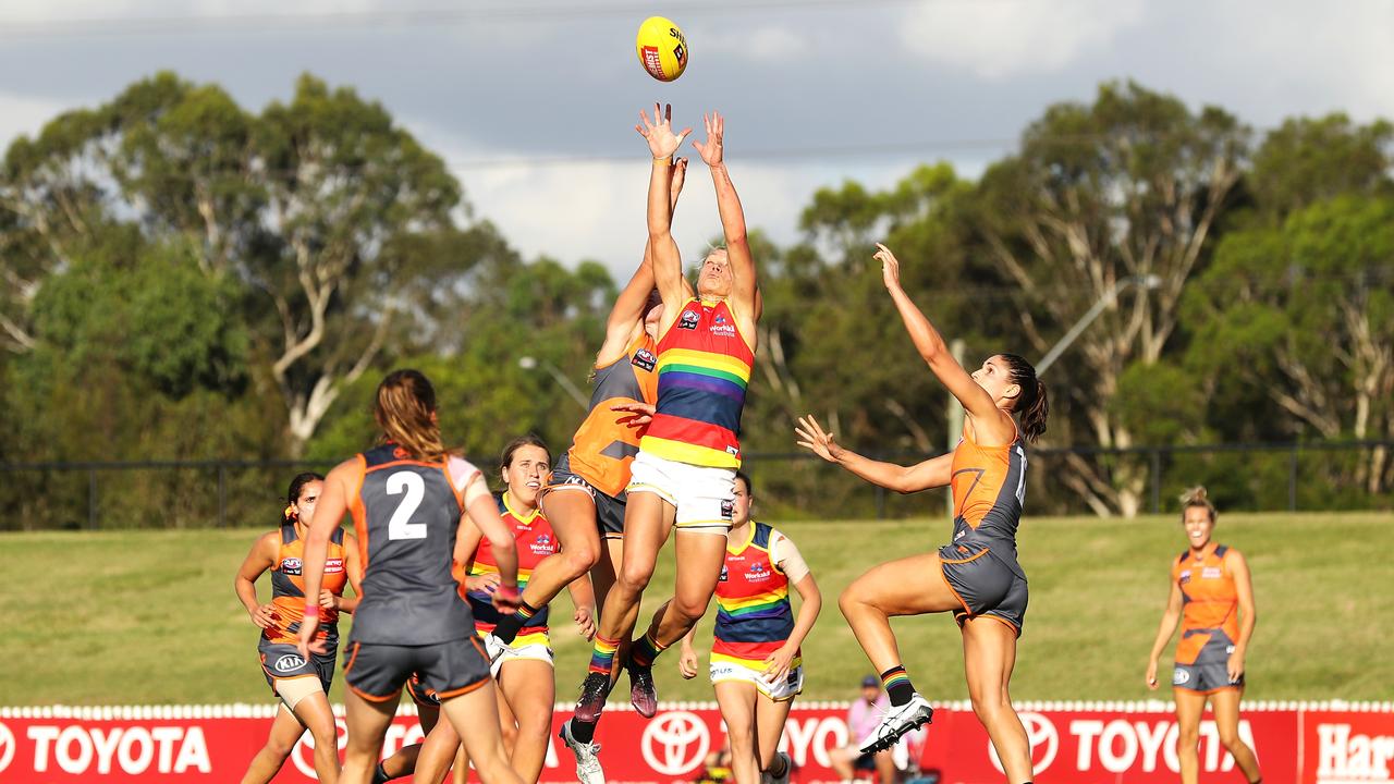 The Adelaide Crows-GWS AFLW practice match has been called off. Picture: Getty Images