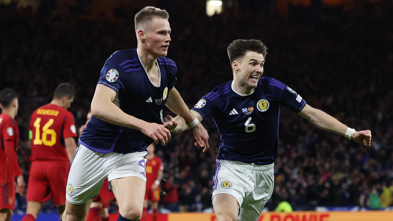 Scott McTominay's double lifted Scotland to a famous win. (Photo by Ian MacNicol/Getty Images)