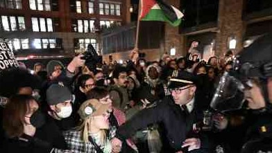 Police have arrested more than 150 students at New York University. Picture: Andalou/Getty Images/The Times