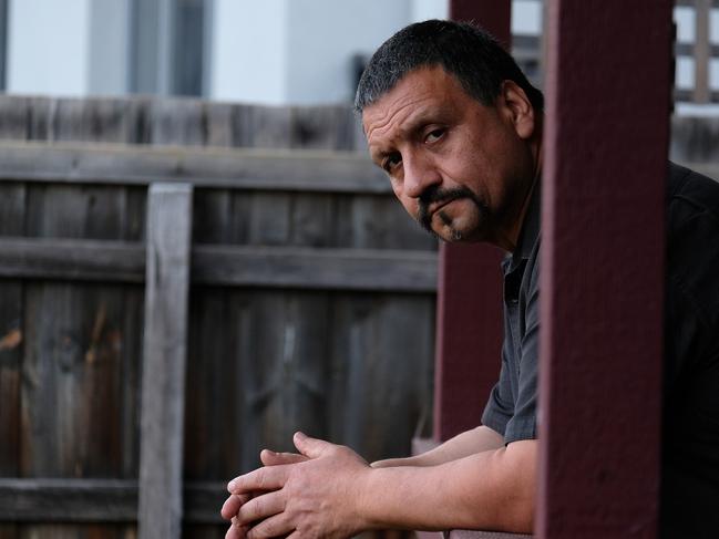 Photo of Spiros Vasilakis at his home in Keilor Park on Tuesday 28 July 2020. His mother  Maria died of Covid last Thursday at St BasilÃs Senior Home in Fawkner. Photo Luis Enrique Ascui