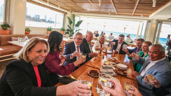 Prime Minister, Anthony Albanese attends a tourism roundtable in Burleigh. Picture: Glenn Campbell / NCA Newswire.