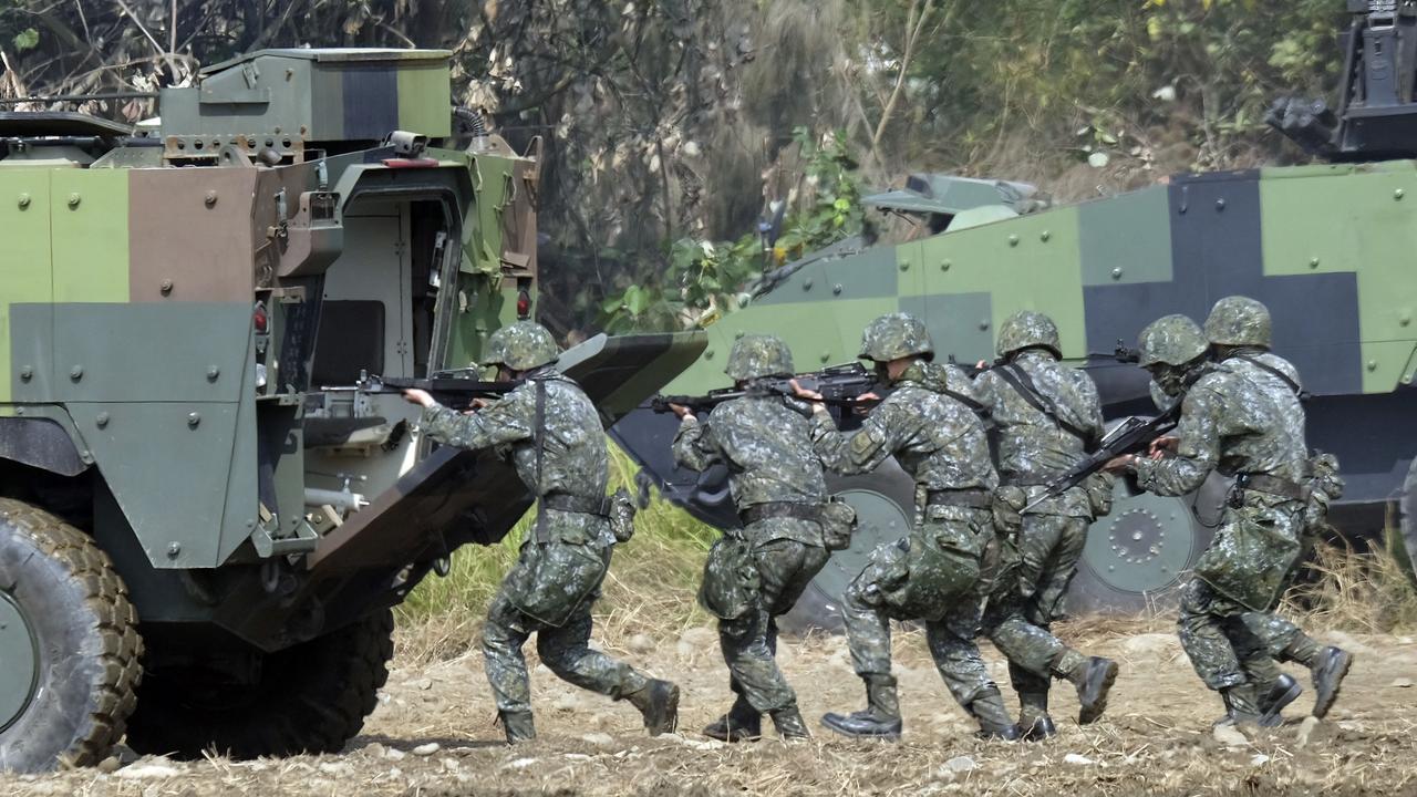 Taiwan says it’s prepared for war with China. Picture: AFP