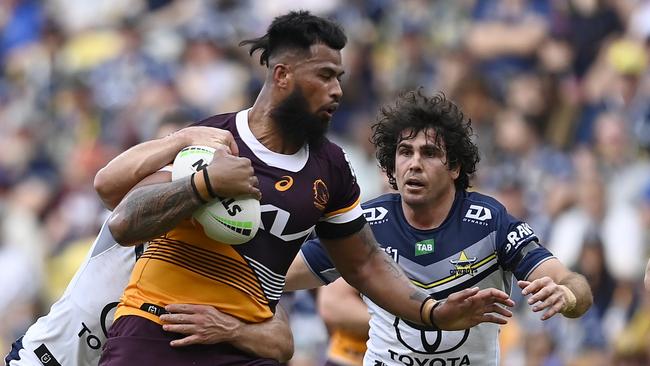 Payne Haas had a blinder against the Broncos. Picture: Getty