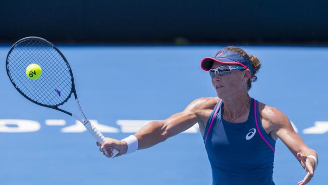 Sam Stosur blew a one set lead at the Sydney international. Picture: AAP