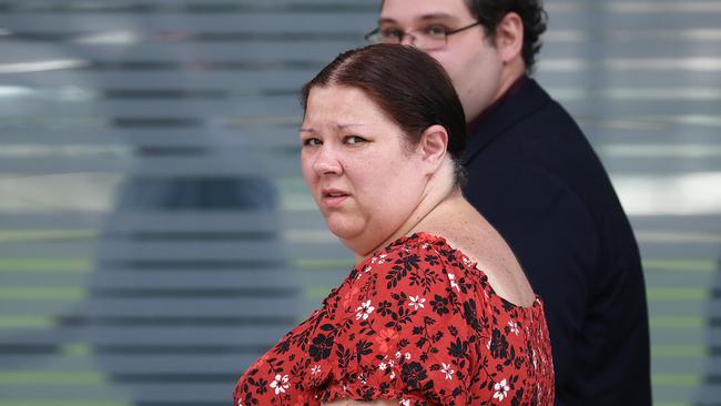 Drug trafficker Christine Northfield leaving Brisbane Supreme Court. Picture: Liam Kidston