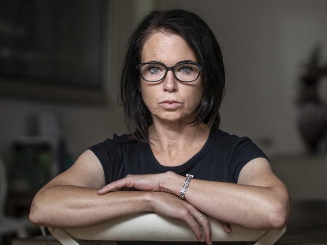 Wednesday 2nd February 2022.The Australian.  Estranged wife of CFMEU leader John Setka.  Emma is alleging that her estranged husband has violated an intervention order and verbally and physically abused her.Photograph by Arsineh Houspian