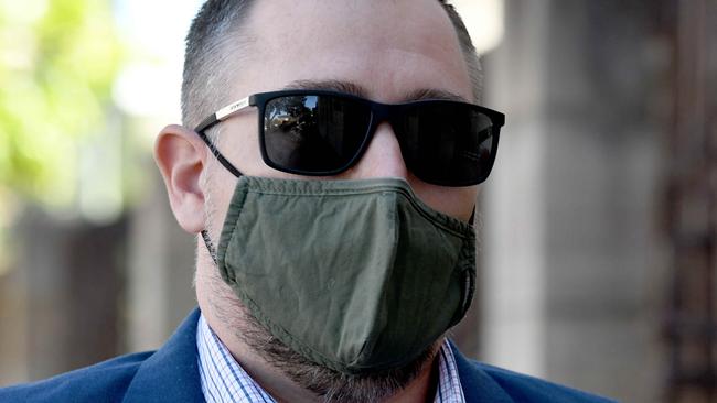 ADELAIDE, AUSTRALIA - NewsWire Photos FEBRUARY 7, 2022:  Stewart Iain Berry, another member of Brooker's pedophile ring and the one who allegedly forced Ben Waters to offend, pictured at Adelaide Magistrates Court. Picture: NCA NewsWire / Naomi Jellicoe