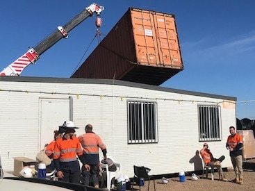 The Electrical Trades Union has sounded the alarm about the working conditions at a solar farm in NSW. Picture by ETU via NCA NewsWire.