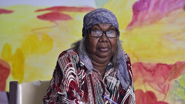 Gloria Pannka, Albert Namatjira's grand-daughter, in Alice Springs. Picture: Chloe Erlich