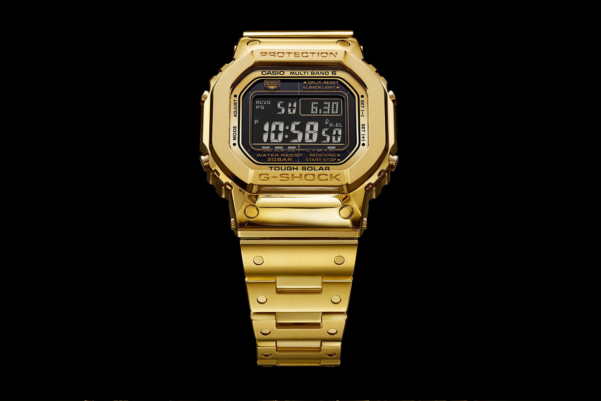 G shock best sale retro gold