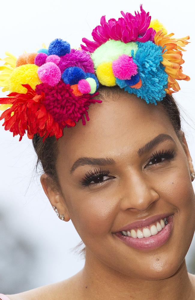 Liz Cambage at the 2014 Melbourne Cup. Picture: Sarah Matray