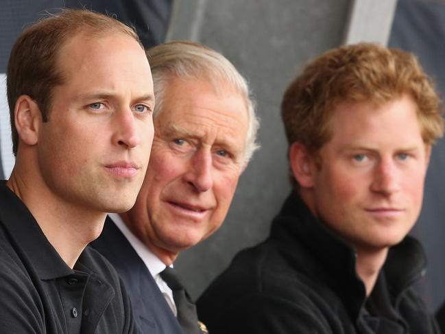 Prince Harry’s relationship with his father and brother has been affected in the wake of Megxit. Picture: Getty Images