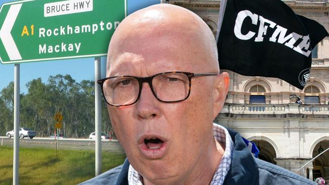 The Bruce Highway will receive billions in funding regardless of the federal election outcome, after Opposition Leader Peter Dutton declared he would match the government’s $7.2bn funding pledge.