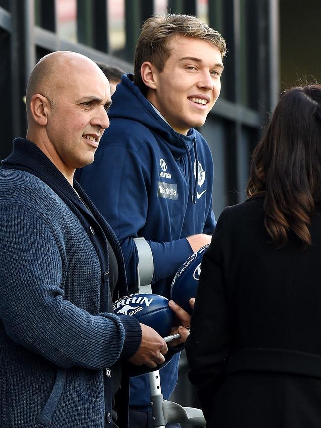 Patrick Cripps was late to get going, then his season ended early. Picture: Nicole Garmston