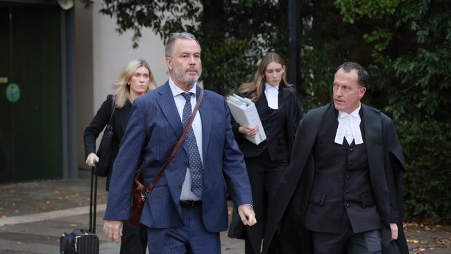 Ms Patterson’s defence team including Colin Mandy SC (right). Picture: NewsWire/ David Crosling