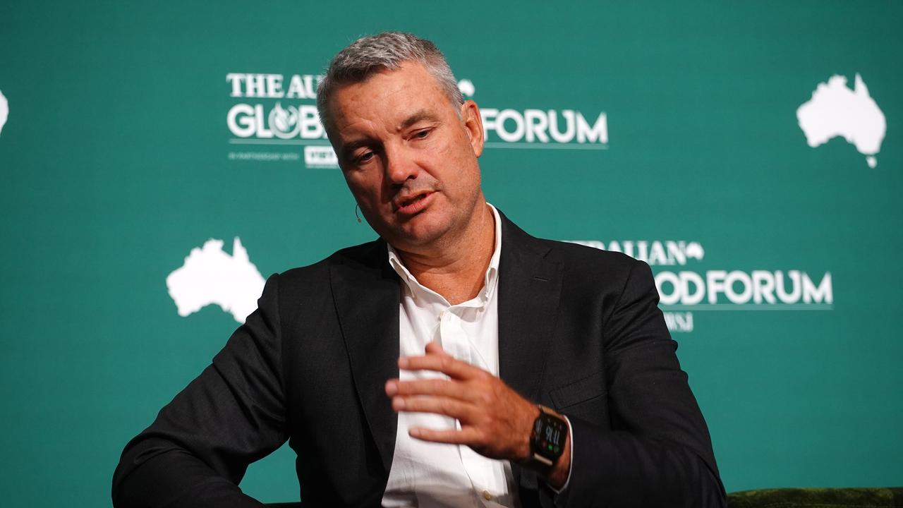 CEO Dave Harris at The Global Food Forum 2025. Picture: The Australian / Luis Enrique Ascui