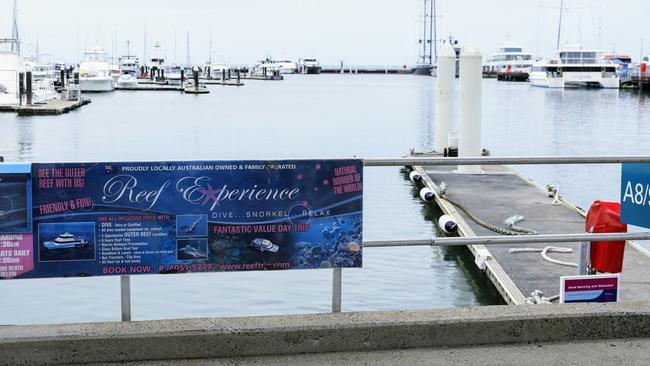 Reef Experience have not responded to requests for comment from the Cairns Post. An empty Reef Experience berth at the Cairns Marlin Marina. Picture: Brendan Radke