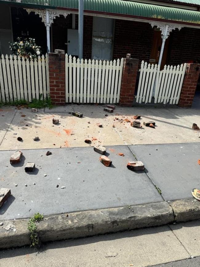 A house damaged following the Muswellbrook Earthquake on Friday 23rd August, 2024. Facebook