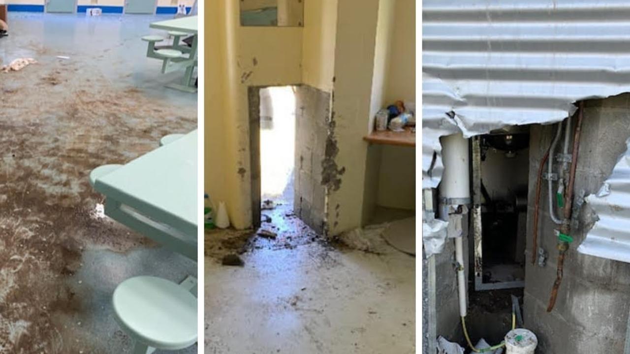 Damaged caused to Capricornia Correctional Centre during the October 2021 riots.
