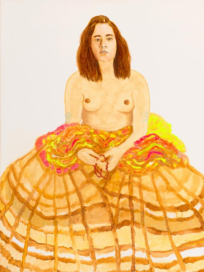 Archibald Prize 2025 finalist, Joan Ross ‘Kidjerikidjeri’ © the artist, image © Art Gallery of New South Wales, Jenni Carter Sitter: Coby Edgar
