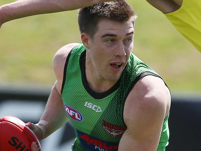 Essendon training at Tullamarine.  Zach Merrett  . Pic: Michael Klein