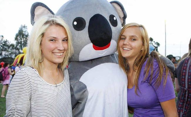 Jessica Scott, 14, and Claudia Neumann, 14, at Brassall.