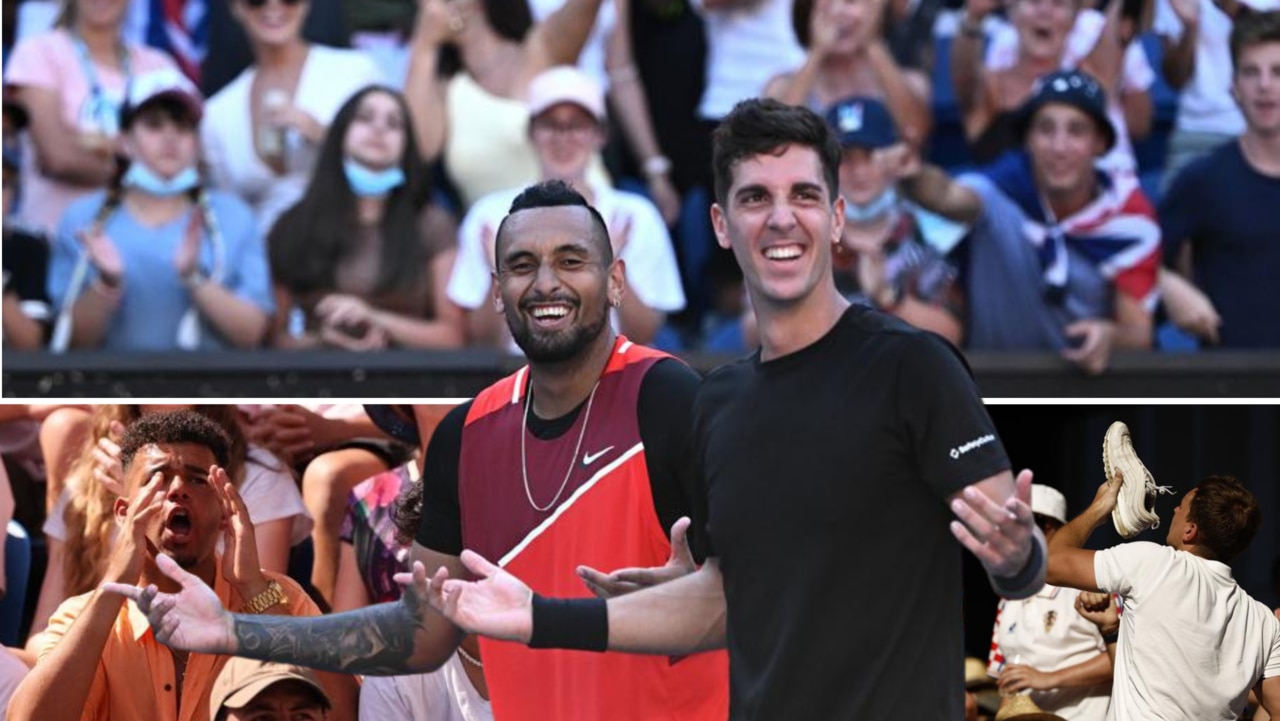 How do you win when you have to beat Kyrgios, Kokkinakis and the crowd?