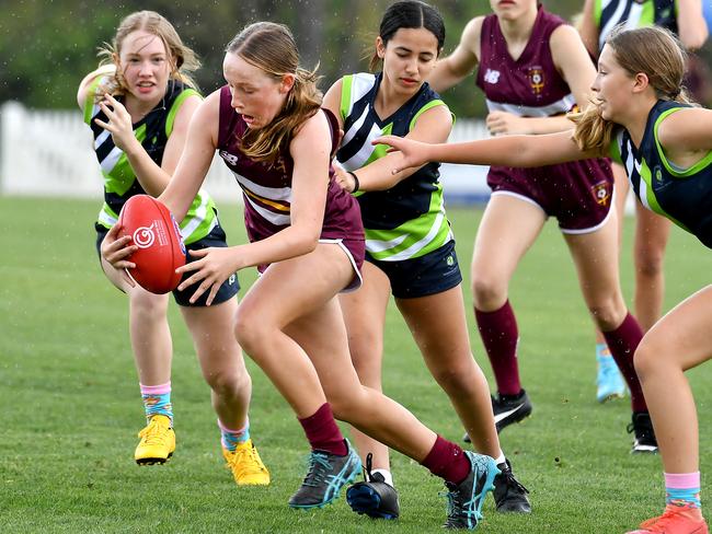 QGSSSSA schoolgirl Australian football.Saturday November 5, 2022. Picture, John Gass