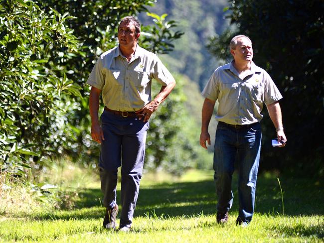 L-R Tom Silver, Avocado Grower and Regional Director of Avocados Australia with John Tyas, CEO of Avocados Australia. Photo Patrick Gorbunovs / The Northern Star