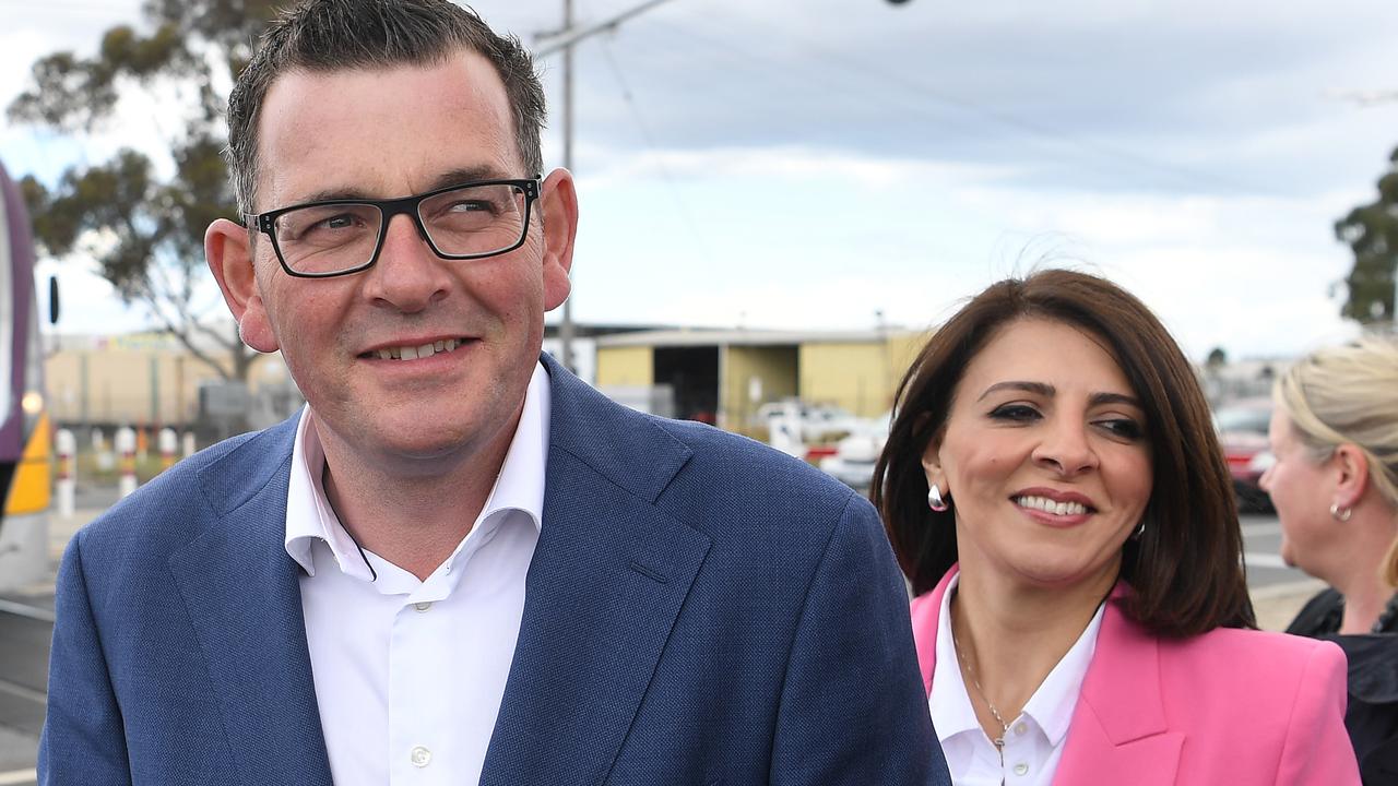 Premier Daniel Andrews with Labor MP Marlene Kairouz.