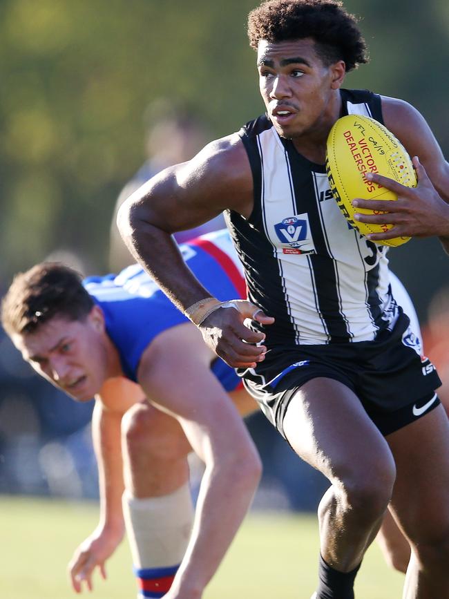 Young Pie Isaac Quaynor goes for a dash. Pic: Michael Klein.