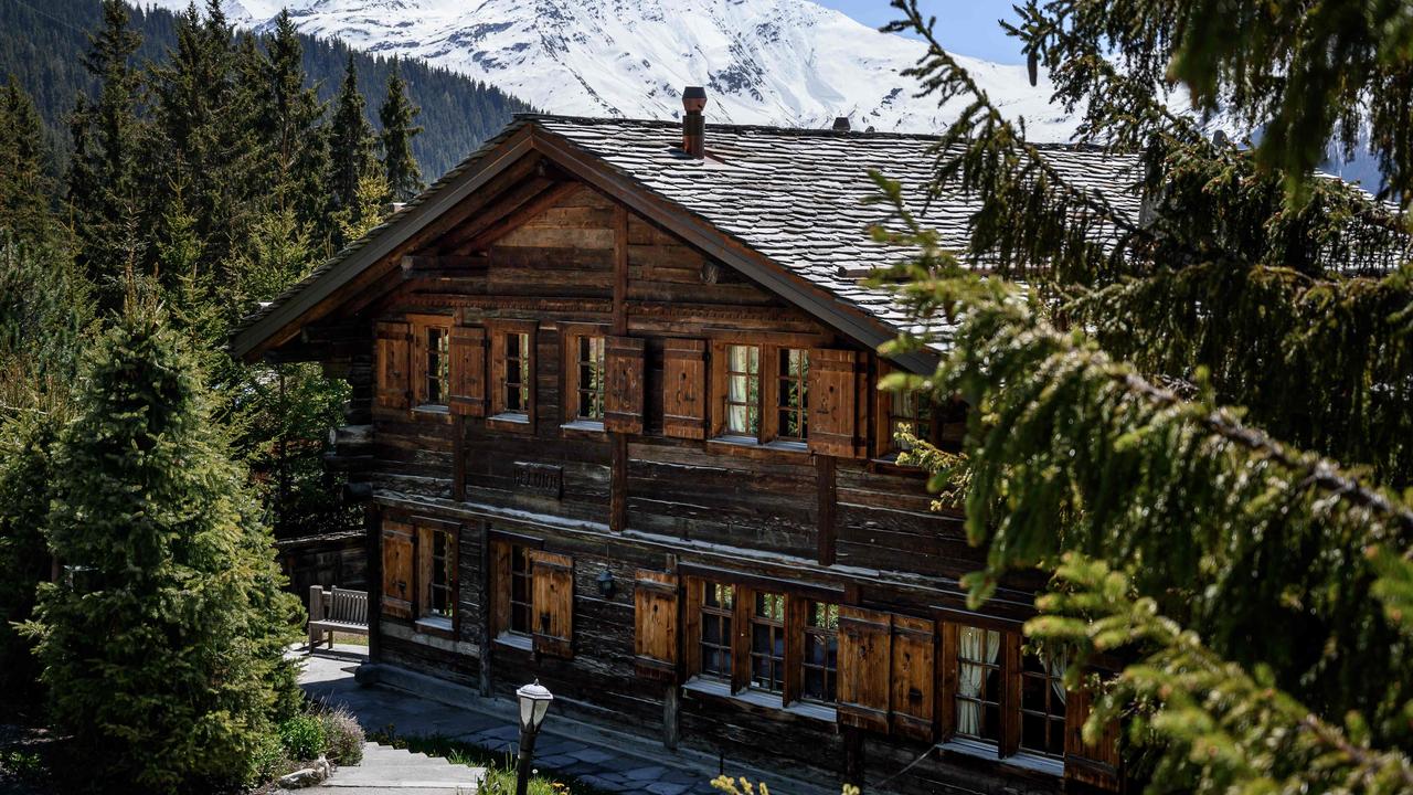 The wooden chalet Helora, owned since 2014 by Britain's Prince Andrew and his ex-wife Sarah Ferguson in the Alpine resort of Verbier, western Switzerland. Picture: Fabrice Coffrini/AFP