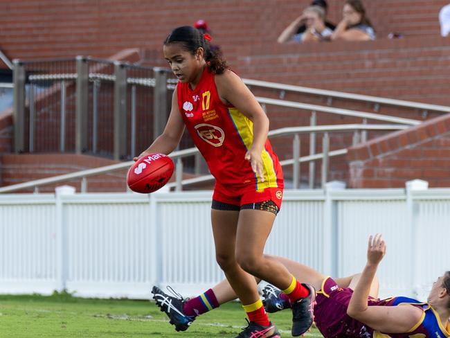 Gold Coast Suns under-16 women's development player Mistee Sagigi. Picture: Ben Grimes.