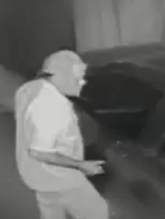 CCTV footage from a home captures the moment a thief tries to steal a car.