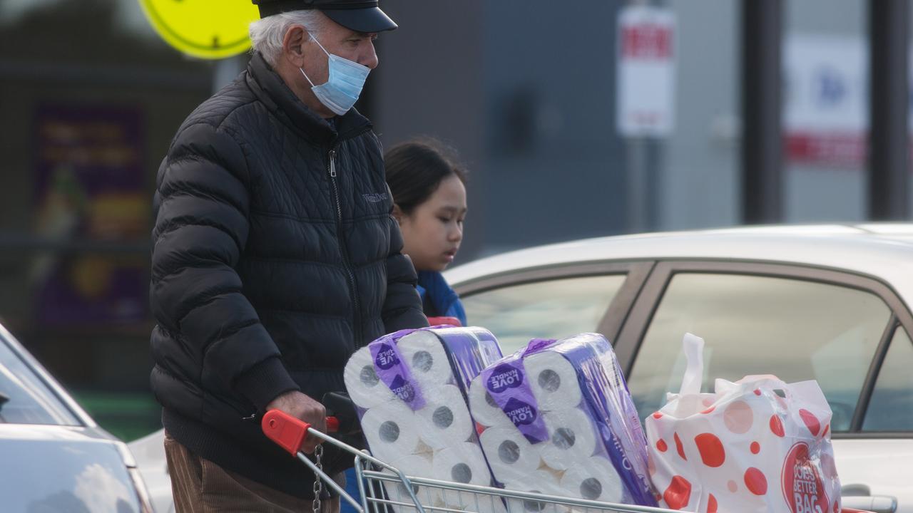 Panic buying has re-emerged after a rise in COVID-19 cases in Victoria. Picture: Paul Jeffers