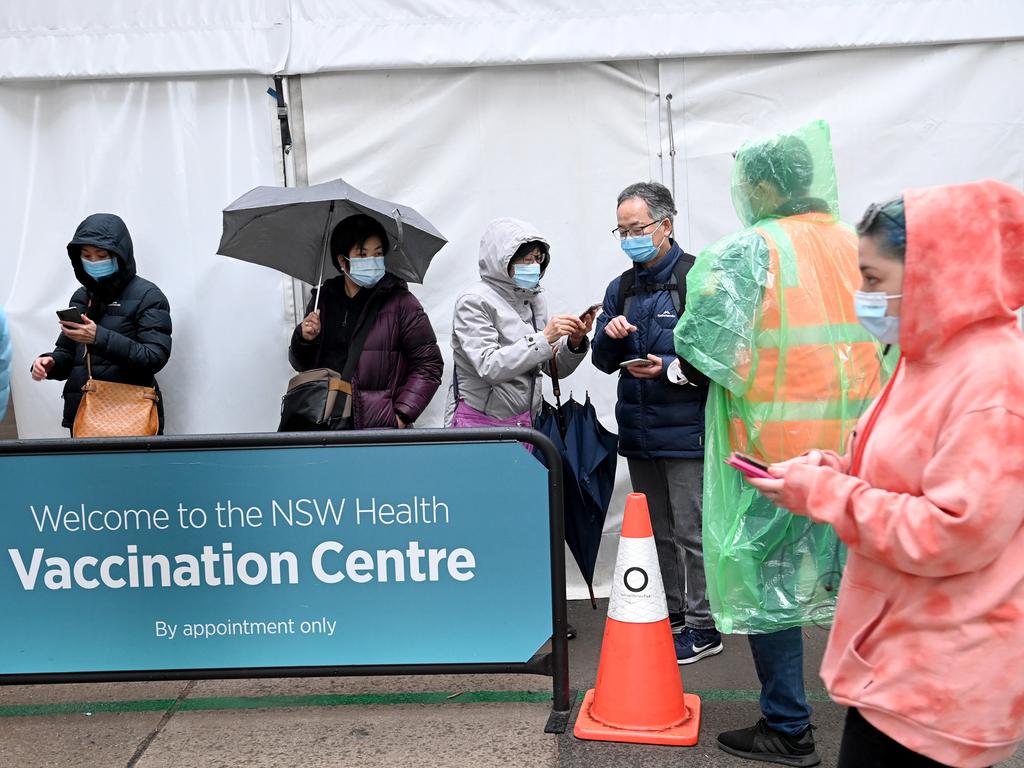 Sydney is now in its fourth week of lockdown and NSW Premier Gladys Berejiklian says vaccination is not happening fast enough. Picture: NCA NewsWire / Jeremy Piper