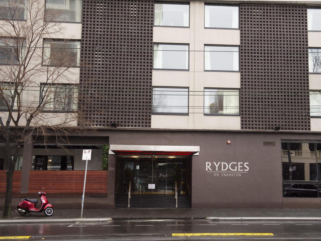 The Rydges Hotel on Swanson St in Melbourne. Picture: Newswire