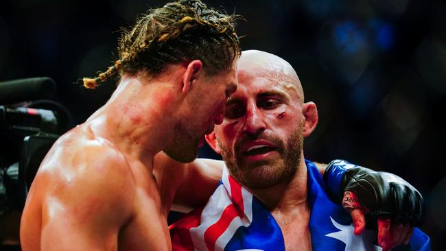 Volkanovsk’s win over Brian Ortega was arguably the highlight of his career. (Photo by Alex Bierens de Haan/Getty Images)