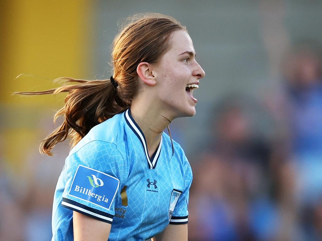 Maddie Caspers scored her first professional goal against Newcastle Jets. (Photo by Matt King/Getty Images)