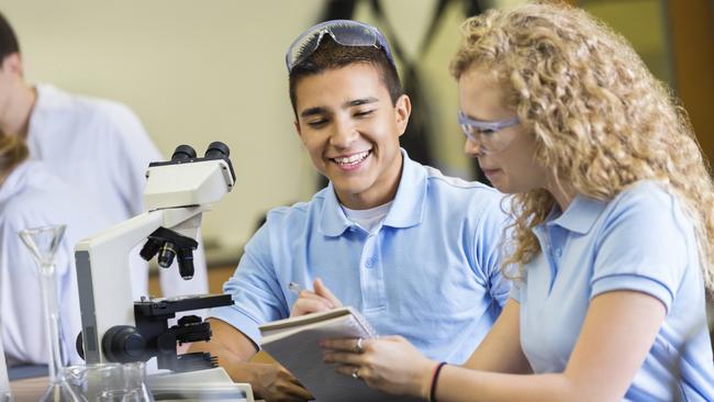 Generic photo of science students in class. Picture: iStock