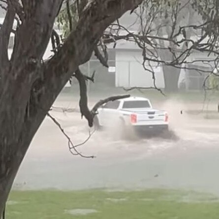 Localised flooding at Capalaba. Picture: Supplied