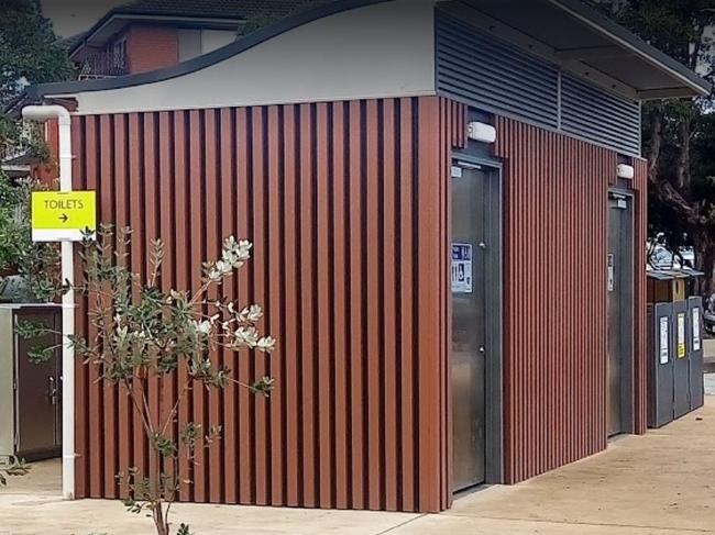 The public toilet block at Walter Gors Park, Dee Why.