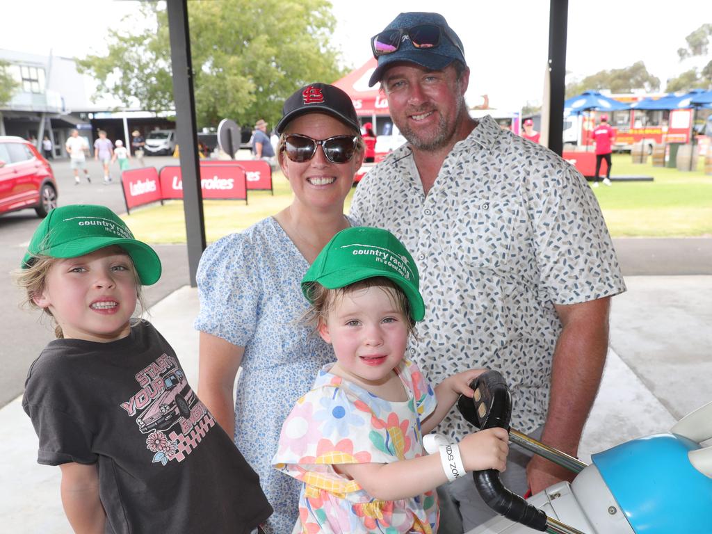 Sandi, Brad, Harriet and Lettie Bowen. Picture: Mark Wilson.