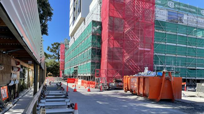 The GCB Constructions Marine Quarter site was all but deserted on Monday morning, May 8, 2023. Picture: Kathleen Skene