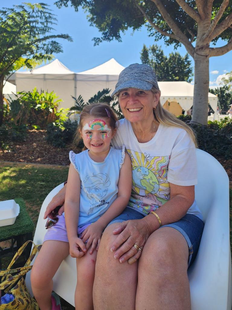 Chris Pinder and Olivia Pinder at Spring Vibes at the Nicholas Street Precinct, Ipswich. Photos: Georgie Walker