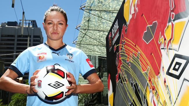 Kyah Simon of Sydney FC poses during the 2016/17 W-League Season Launch.